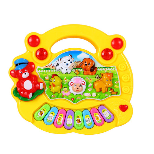 Juguetes educativos, teclado de animales de granja, instrumento Musical, juguetes para niños y bebés
