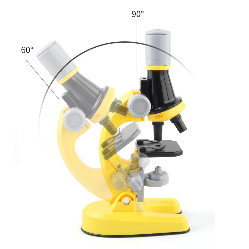 Conjunto de juguetes para estudiantes de primaria, juguetes de microscopio