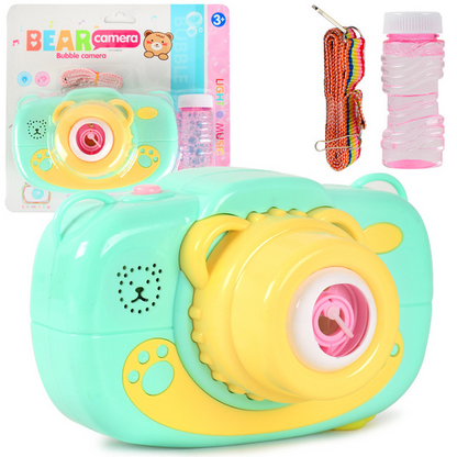 Children's electric bubble camera toy